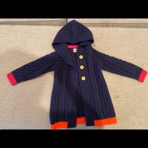 Mini boden sweater coat 3-4T